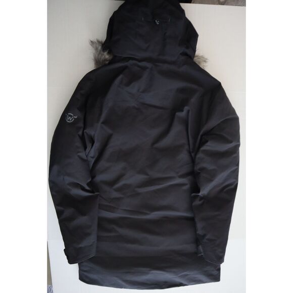 Moosejaw 7726050 Women's Sz L Black Down Waterproof Hooded Parka Jacket - Picture 2 of 16